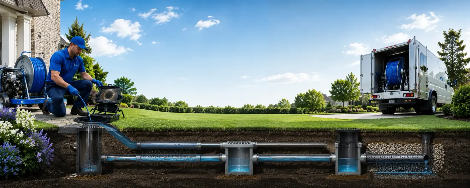 Outdoor drain cleaning information for Greenville, RI